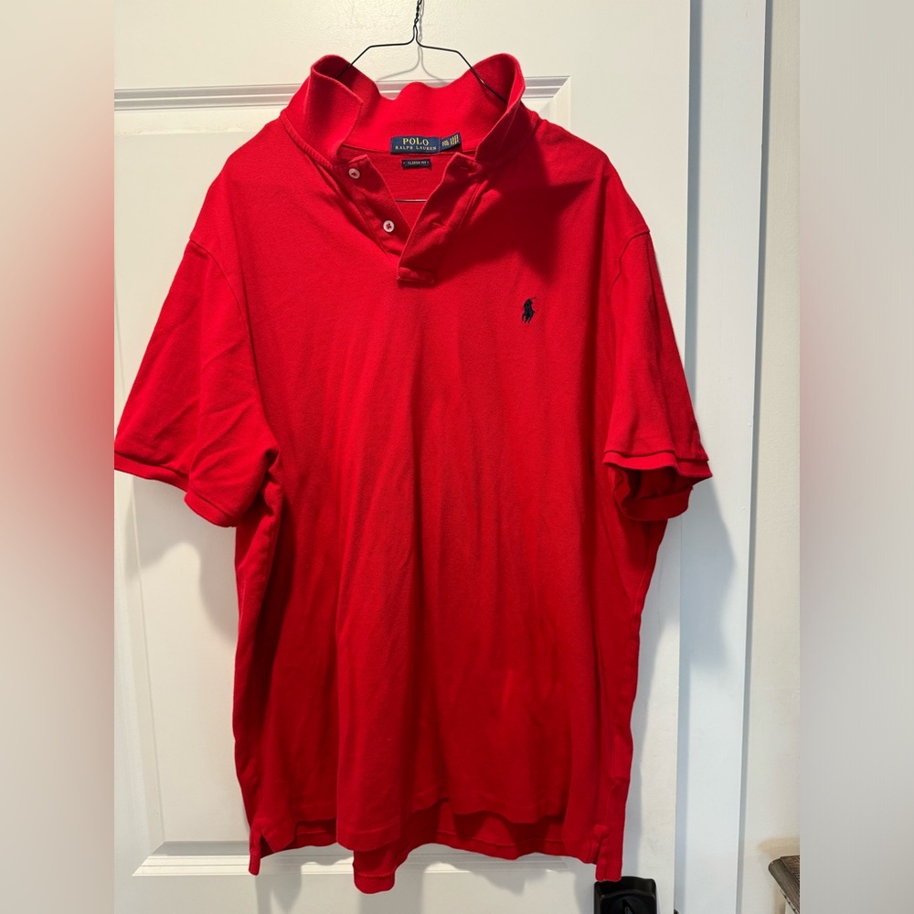 Red Polo shirt XXL